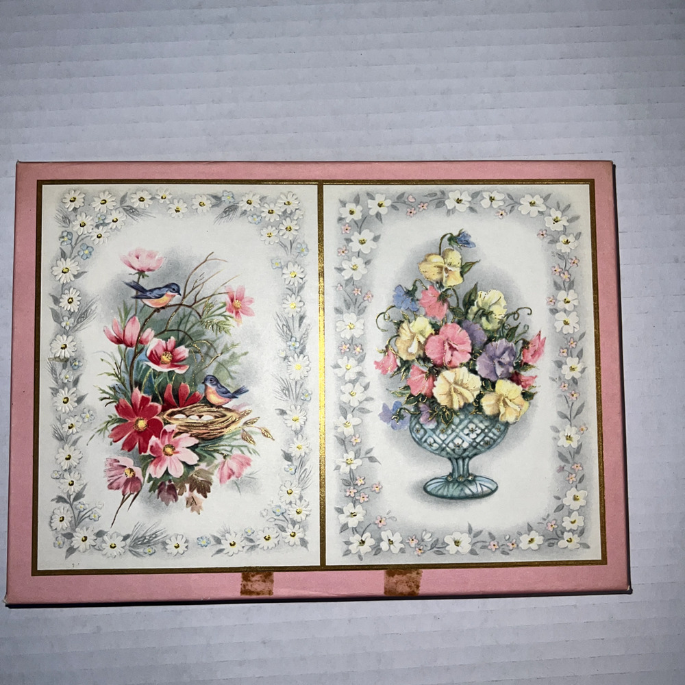 Vintage Boxed Assorted Greeting Cards Get Well Unused